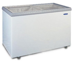 Ларь БИРЮСА 355Н-5 НШВ термостекл. крышка